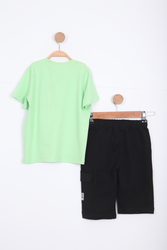 Erkek Çocuk Eşofman Takım 6-15 Yaş 2073 Yeşil - 2