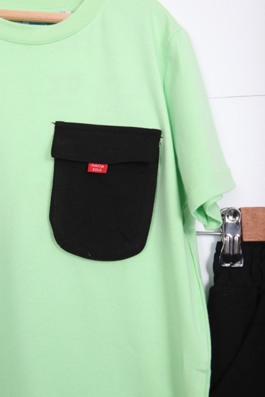 Erkek Çocuk Eşofman Takım 6-15 Yaş 2073 Yeşil - 4