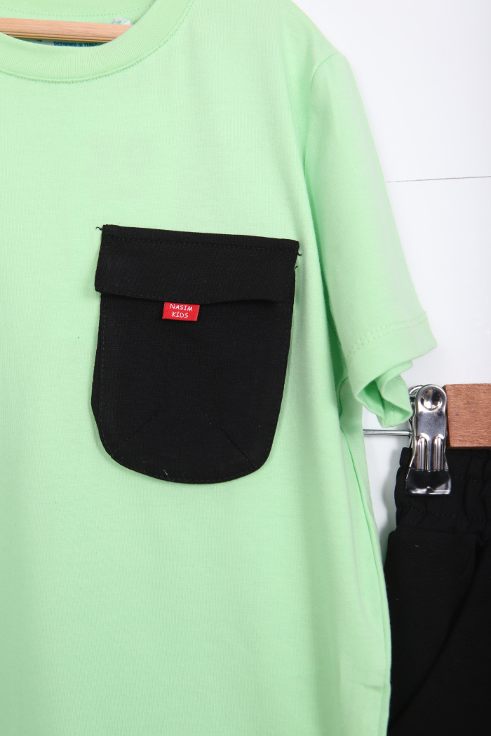 Erkek Çocuk Eşofman Takım 6-15 Yaş 2073 Yeşil - 4