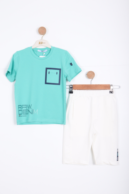 Erkek Çocuk Eşofman Takım 6-15 Yaş 2076 Turkuaz - NASİM ALKON