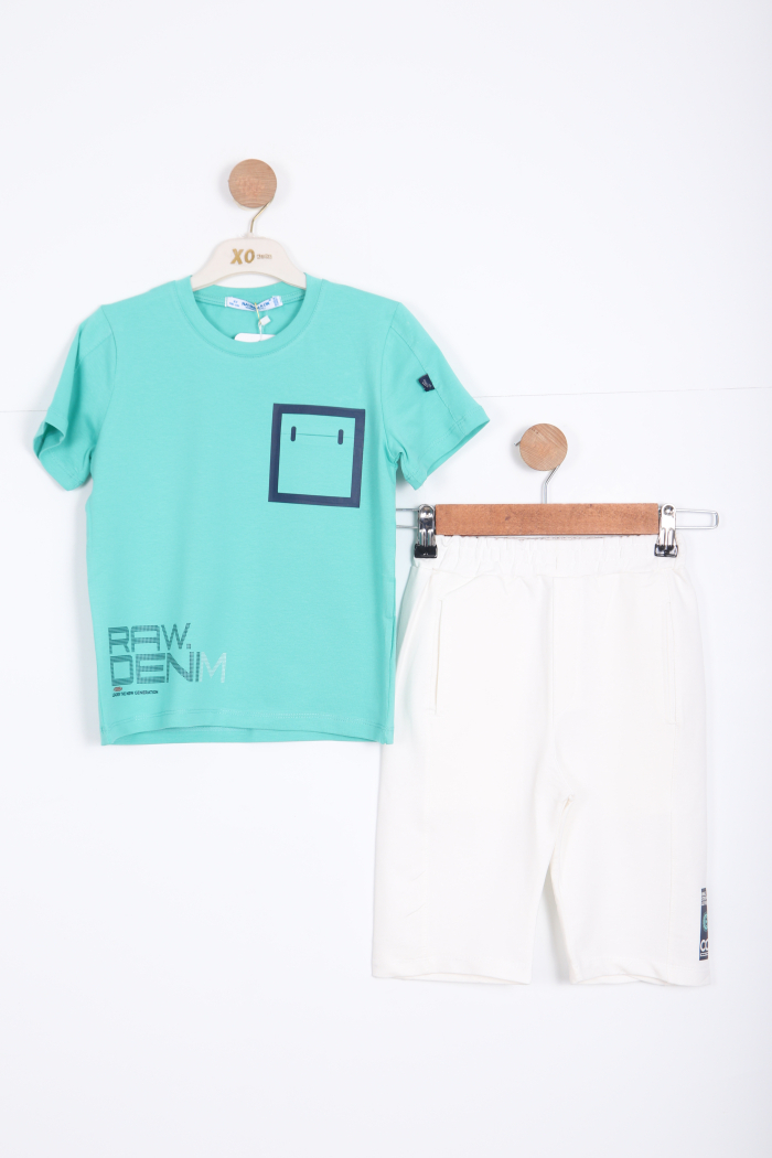 Erkek Çocuk Eşofman Takım 6-15 Yaş 2076 Turkuaz - 1