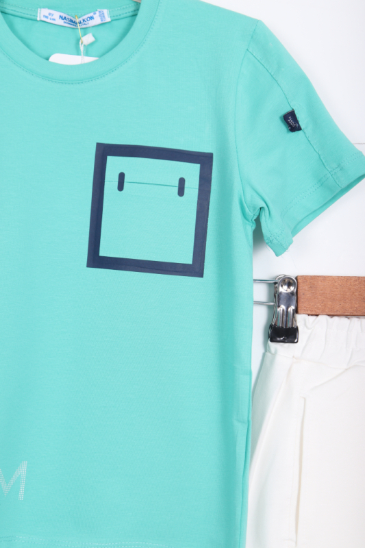 Erkek Çocuk Eşofman Takım 6-15 Yaş 2076 Turkuaz - 5