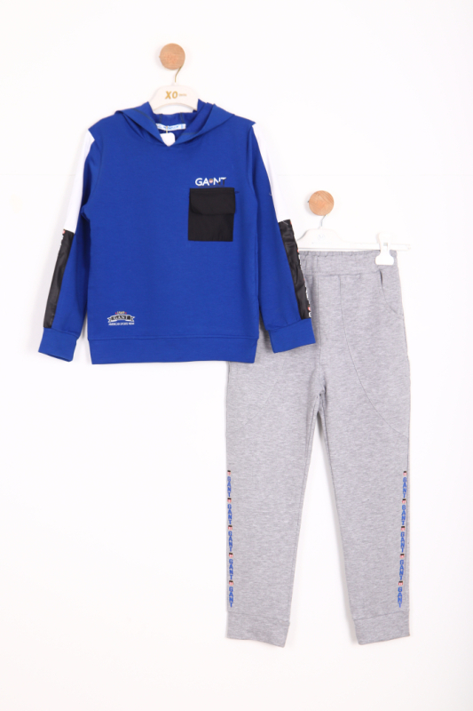 Erkek Çocuk Eşofman Takım 7-16 Yaş 1279 Mavi - 4