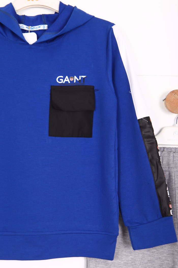 Erkek Çocuk Eşofman Takım 7-16 Yaş 1279 Mavi - 5