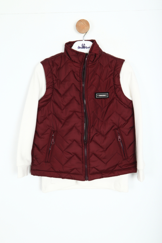 Erkek Çocuk Yelek Ve Sweatshirt 6-16 Yaş 2146 Bordo - NASİM ALKON