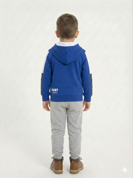 Erkek Çocuk Eşofman Takım 7-16 Yaş 1279 Mavi - 3