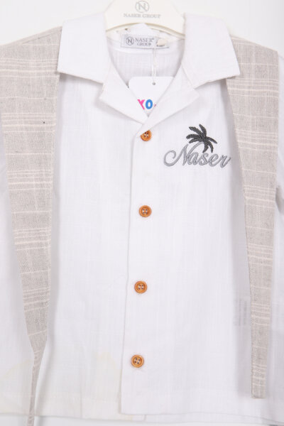 Erkek Çocuk Alt Üst Takım 1-5 Yaş 12524 Gri - 2