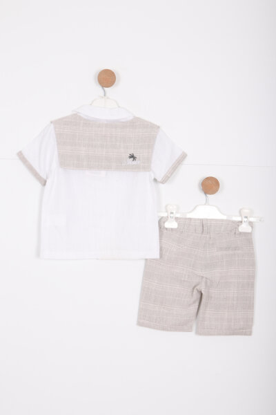 Erkek Çocuk Alt Üst Takım 1-5 Yaş 12524 Gri - 3