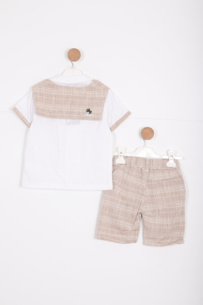 Erkek Çocuk Alt Üst Takım 1-5 Yaş 12524 Bej - 4