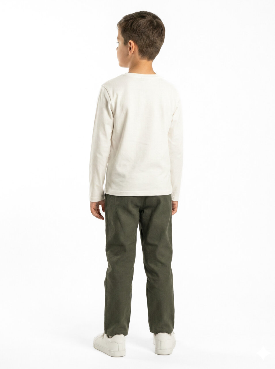 Erkek Çocuk 3'lü Alt Üst Takım 6-9 Yaş 13216 Haki - 5