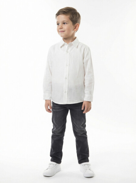 Erkek Çocuk 4'lü Alt Üst Takım 2-5 Yaş 12201 Gri - 5