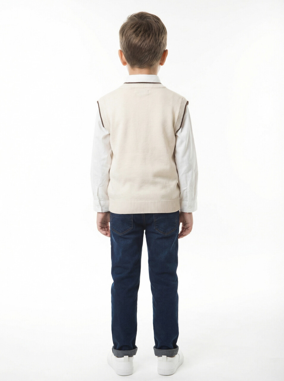 Erkek Çocuk 4'lu Alt Üst Takım 6-9 Yaş 13219 Kahverengi - 4