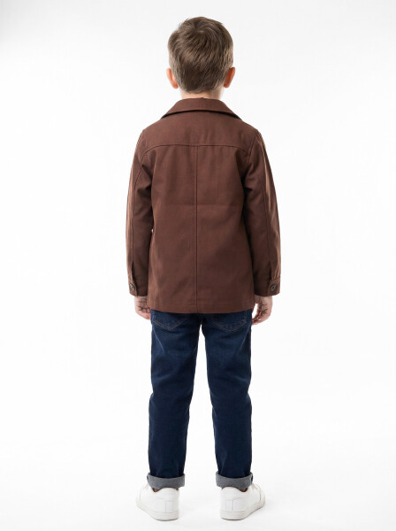 Erkek Çocuk 4'lu Alt Üst Takım 6-9 Yaş 13219 Kahverengi - 6