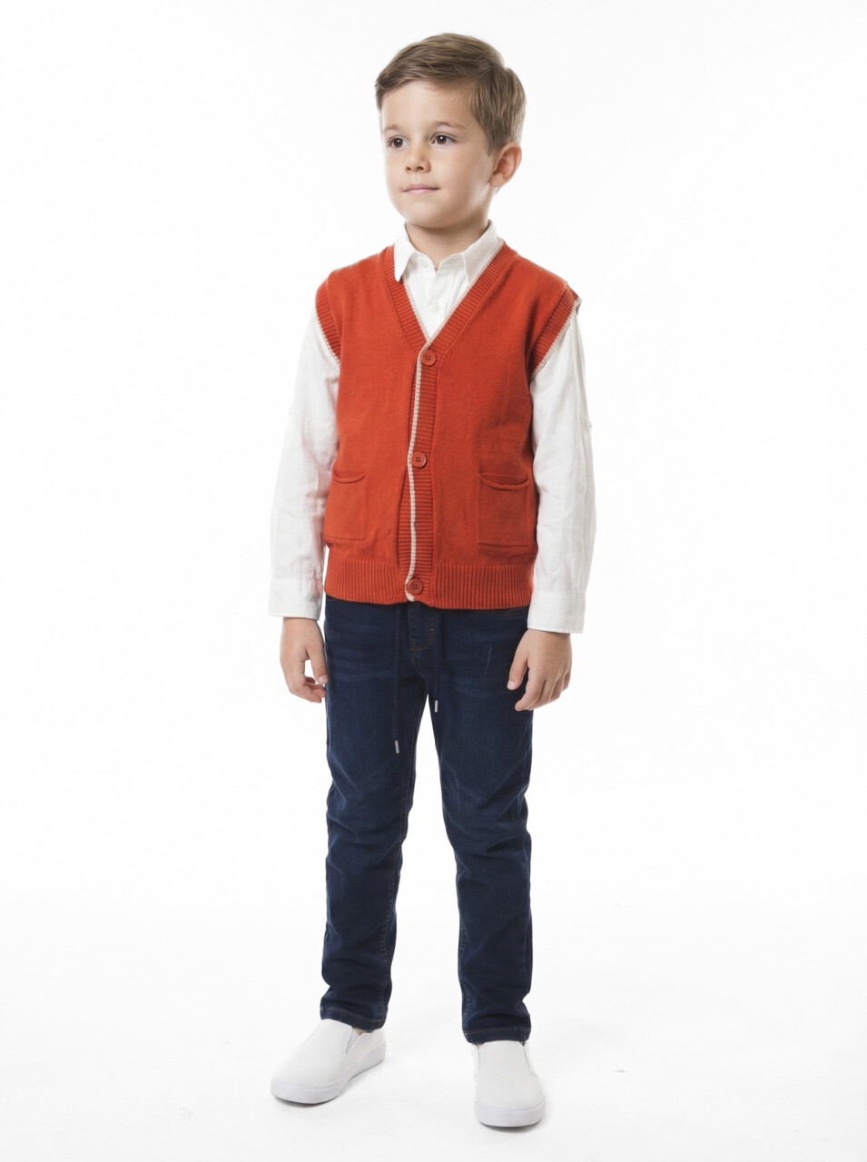 Erkek Çocuk 4'lu Alt Üst Takım 6-9 Yaş 13219 Bej - 2