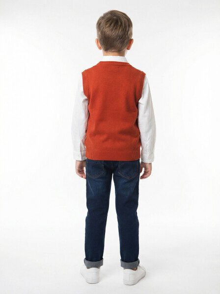 Erkek Çocuk 4'lu Alt Üst Takım 6-9 Yaş 13219 Bej - 4