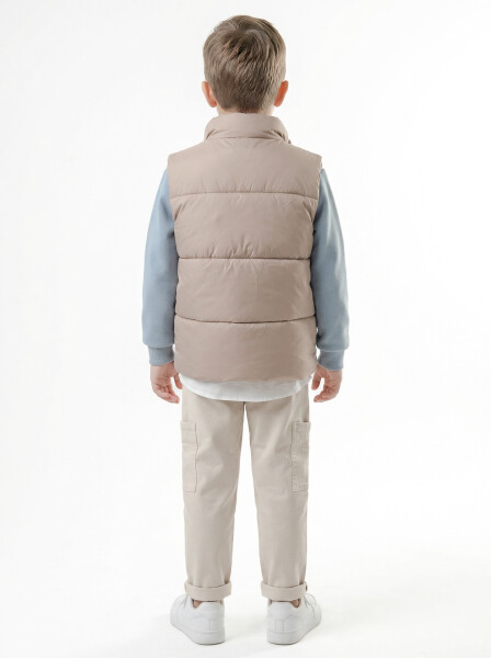 Erkek Çocuk 3'lu Alt Üst Takım 6-9 Yaş 13217 Vizon - 2