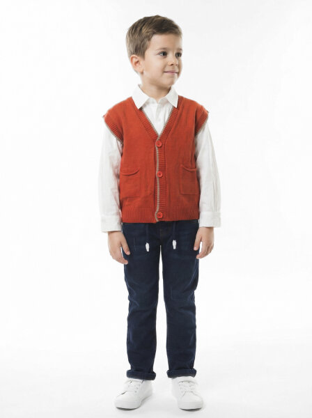 Erkek Çocuk 4'lü Alt Üst Takım 2-5 Yaş 12207 Camel - 3