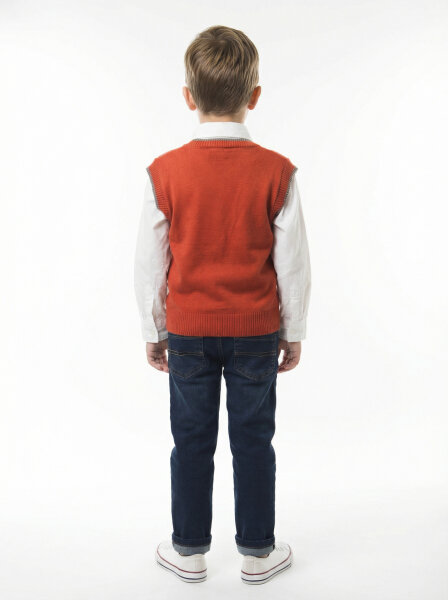 Erkek Çocuk 4'lü Alt Üst Takım 2-5 Yaş 12207 Kahverengi - 4