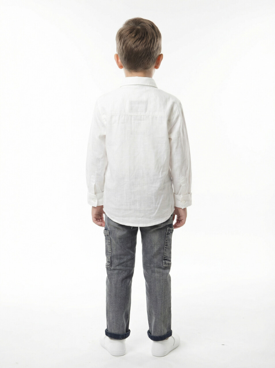 Erkek Çocuk 4'lü Alt Üst Takım 2-5 Yaş 12211 Antrasit - Turuncu - 7