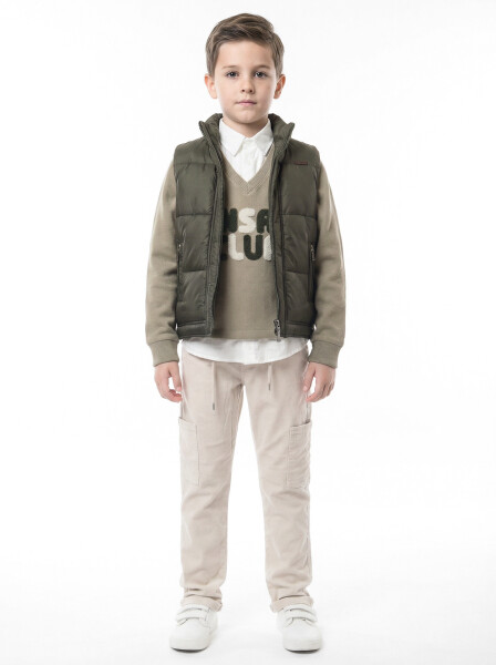 Erkek Çocuk 3'lu Alt Üst Takım 6-9 Yaş 13218 Haki - NASR GRUB