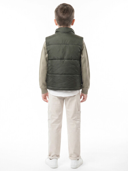 Erkek Çocuk 3'lu Alt Üst Takım 6-9 Yaş 13218 Haki - 2