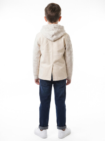 Erkek Çocuk 3'lü Alt Üst Takım 6-9 Yaş 13205 Bej - 2