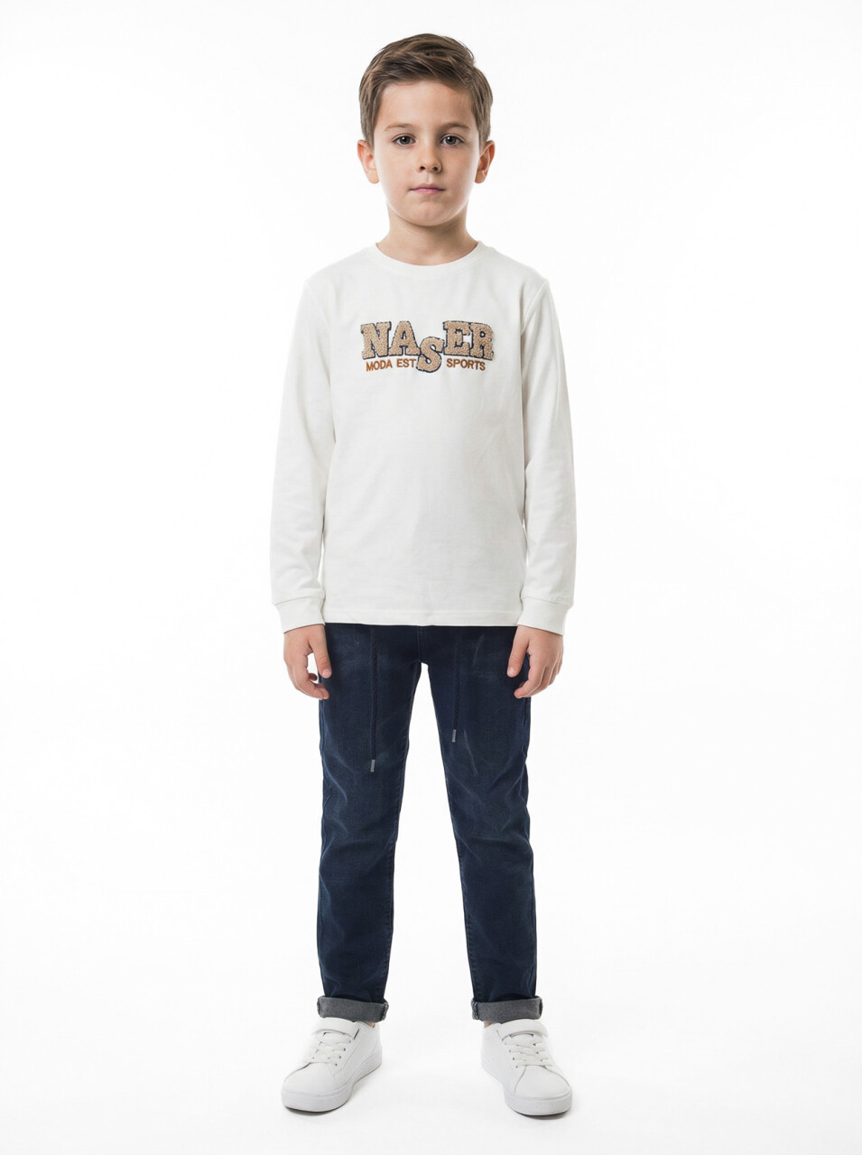 Erkek Çocuk 3'lü Alt Üst Takım 6-9 Yaş 13205 Bej - 3