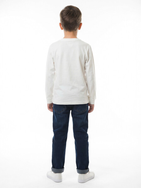 Erkek Çocuk 3'lü Alt Üst Takım 6-9 Yaş 13205 Bej - 4