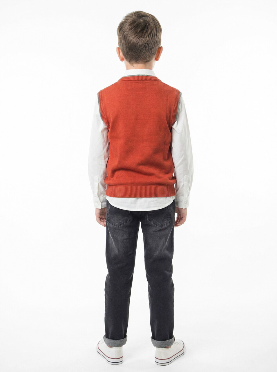 Erkek Çocuk 4'lu Alt Üst Takım 6-9 Yaş 13219 Gri - 4