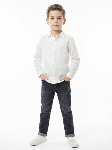 Erkek Çocuk 4'lu Alt Üst Takım 6-9 Yaş 13219 Gri - 5