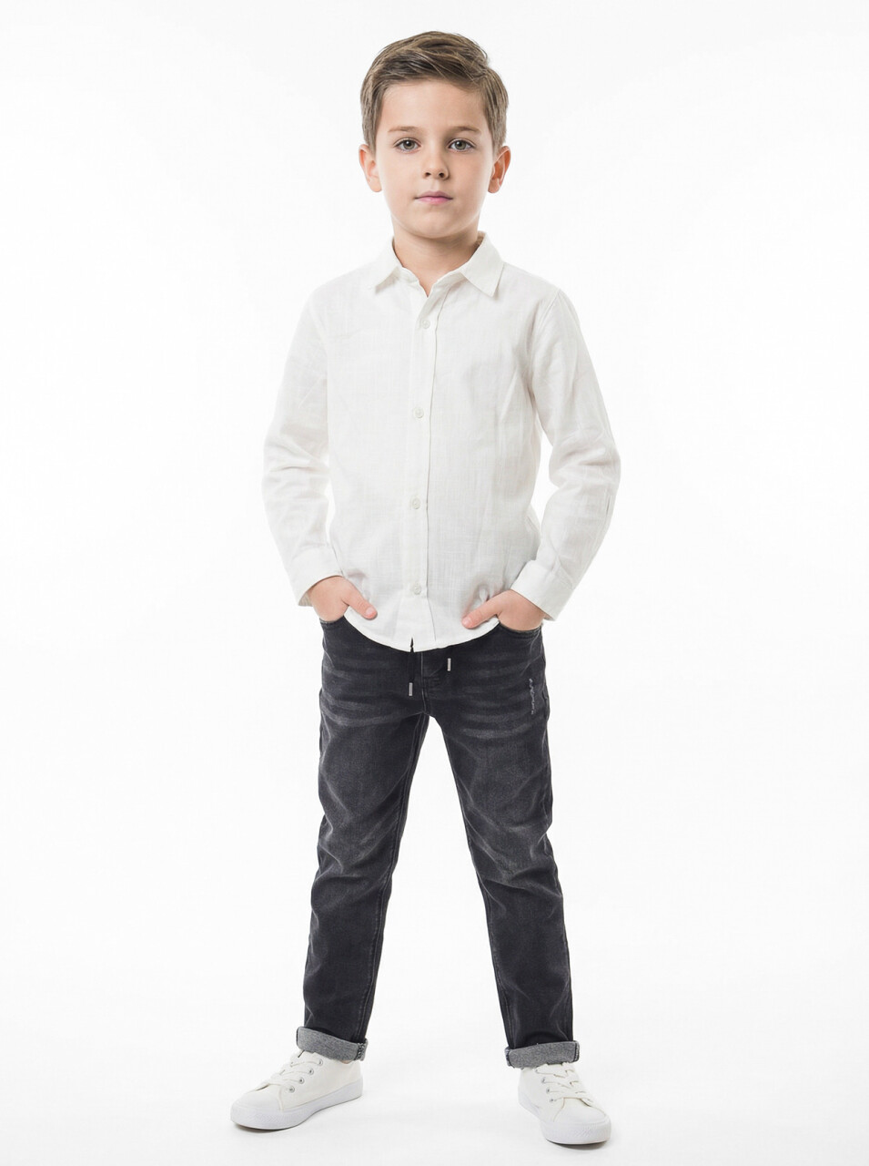 Erkek Çocuk 4'lu Alt Üst Takım 6-9 Yaş 13219 Gri - 5