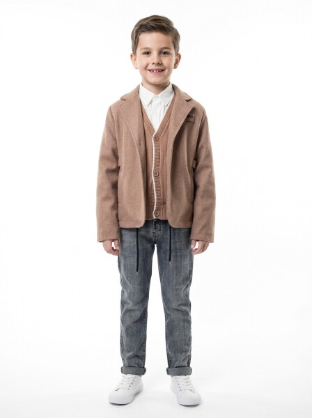 Erkek Çocuk 4'lu Alt Üst Takım 6-9 Yaş 13204 Camel - NASR GRUB