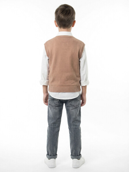 Erkek Çocuk 4'lu Alt Üst Takım 6-9 Yaş 13204 Camel - 4