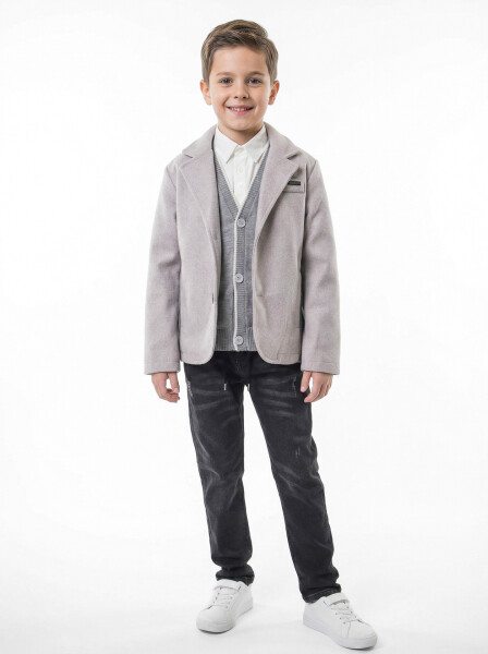 Erkek Çocuk 4'lu Alt Üst Takım 6-9 Yaş 13204 Gri - NASR GRUB