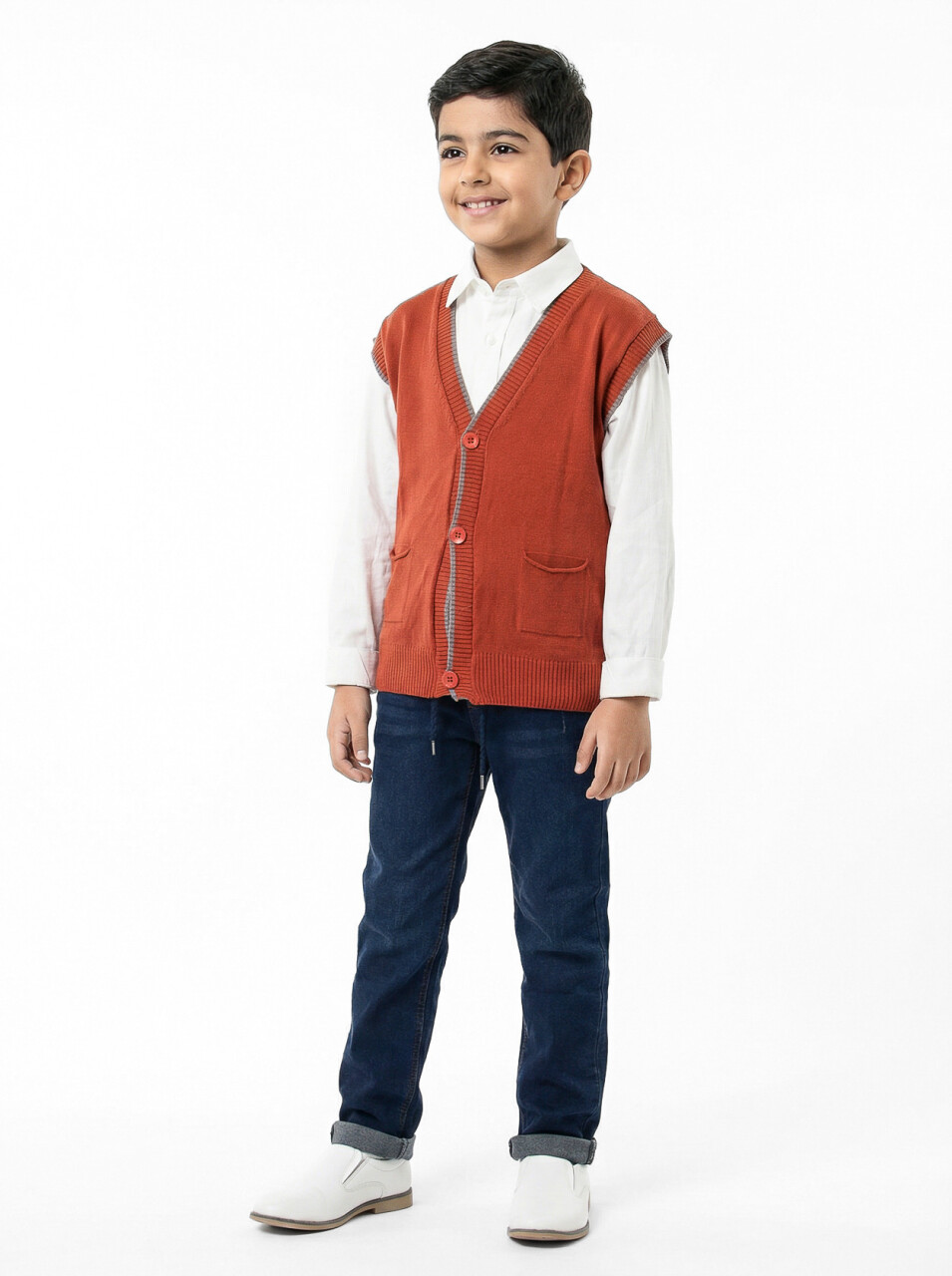 Erkek Çocuk 4'lu Alt Üst Takım 6-9 Yaş 13220 Kahverengi - 3