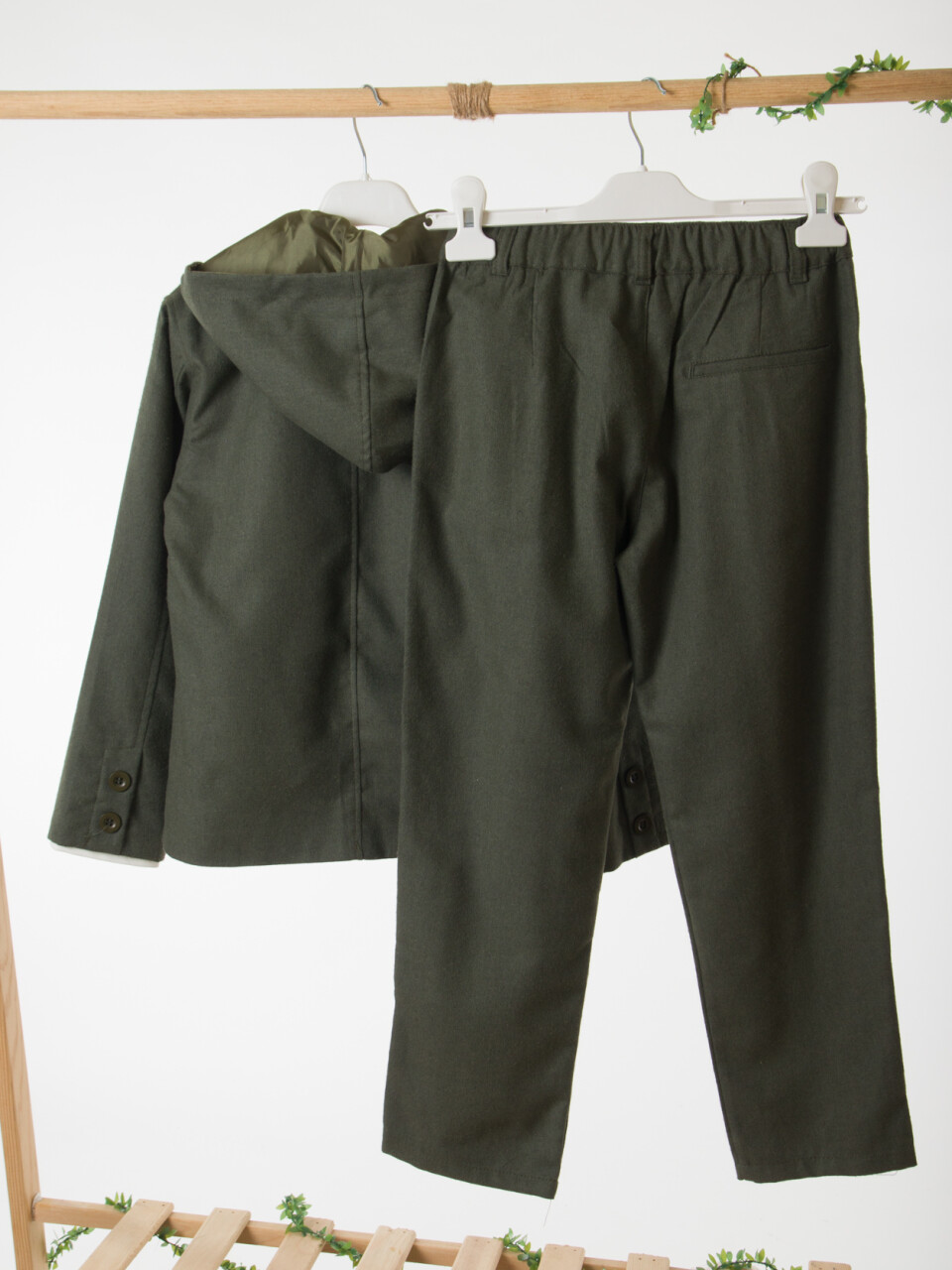 Erkek Çocuk 3'lü Alt Üst Takım 6-9 Yaş 13216 Haki - 7