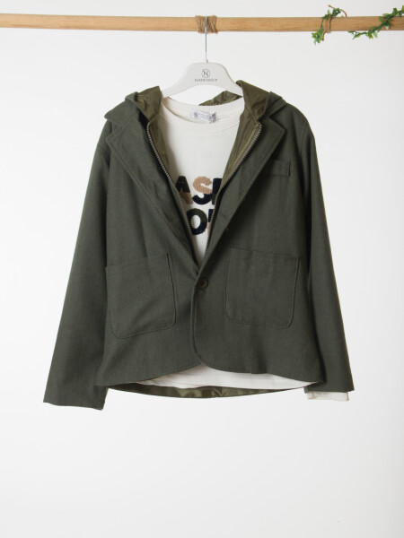 Erkek Çocuk 3'lü Alt Üst Takım 6-9 Yaş 13216 Haki - 9