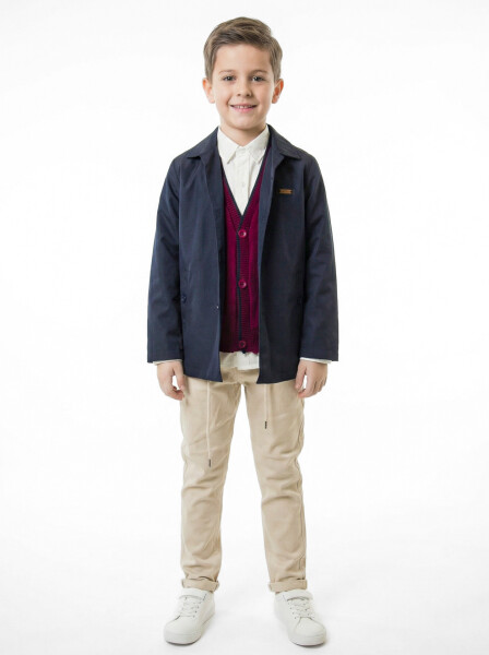 Erkek Çocuk 4'lu Alt Üst Takım 6-9 Yaş 13219 Lacivert - NASR GRUB