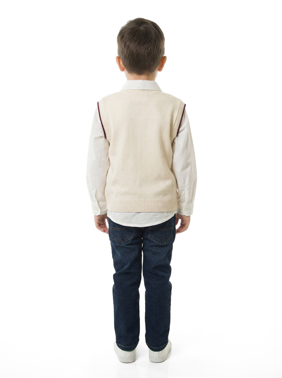 Erkek Çocuk 4'lü Alt Üst Takım 2-5 Yaş 12207 Bordo - 4