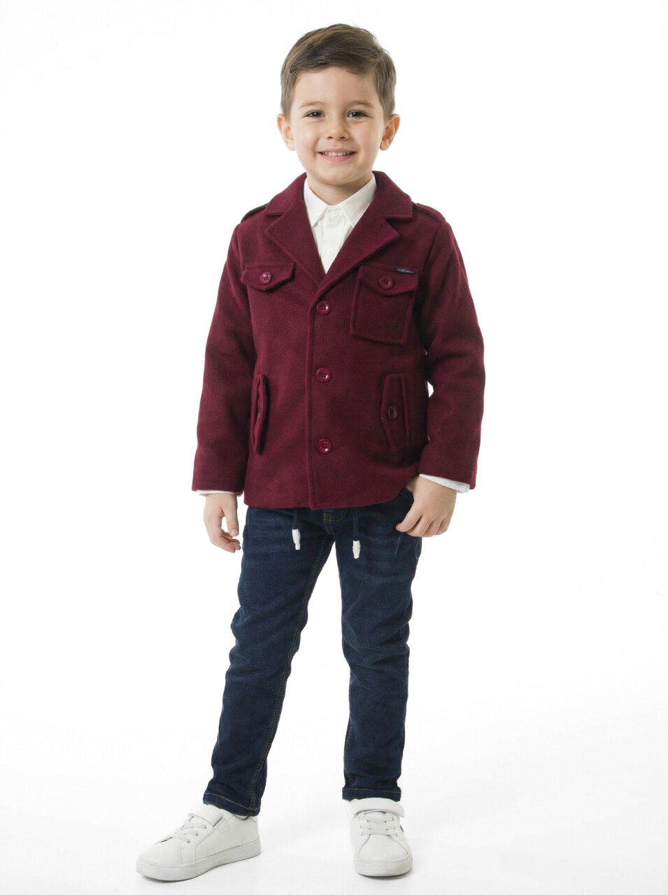 Erkek Çocuk 4'lü Alt Üst Takım 2-5 Yaş 12207 Bordo - 6