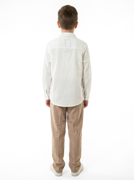 Erkek Çocuk 4'lu Alt Üst Takım 11-14 Yaş 14201 Bej - 6