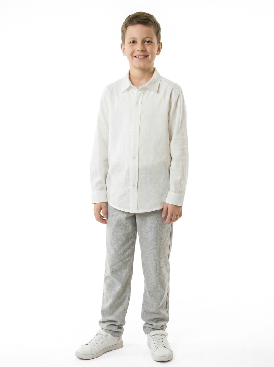 Erkek Çocuk 4'lu Alt Üst Takım 11-14 Yaş 14201 Gri - 5