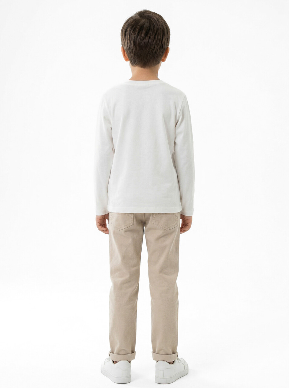 Erkek Çocuk 3'lü Alt Üst Takım 6-9 Yaş 13209 Bej - 5