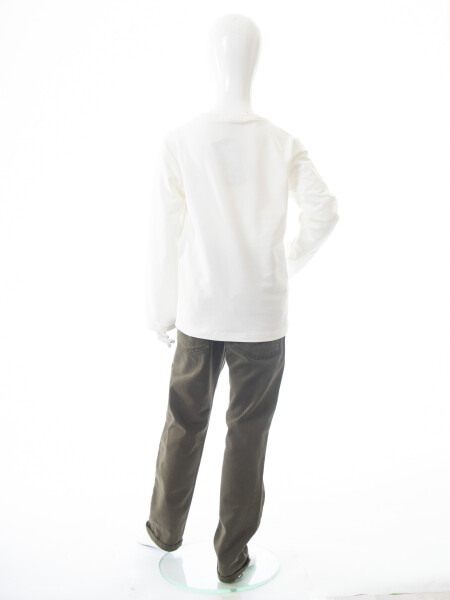 Erkek Çocuk 3'lü Alt Üst Takım 6-9 Yaş 13209 Haki - 10