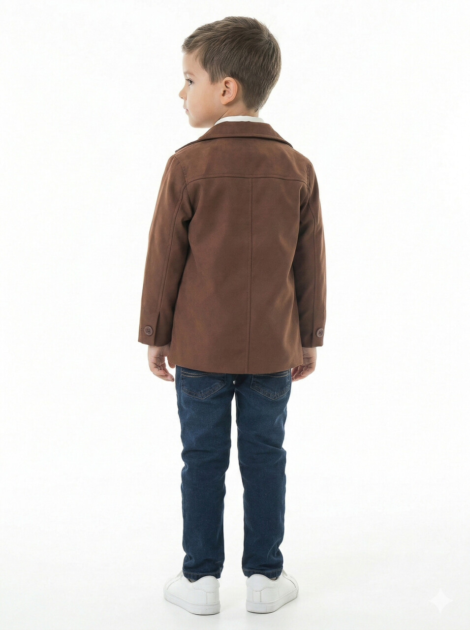 Erkek Çocuk 4'lü Alt Üst Takım 2-5 Yaş 12201 Koyu Kahverengi - 3
