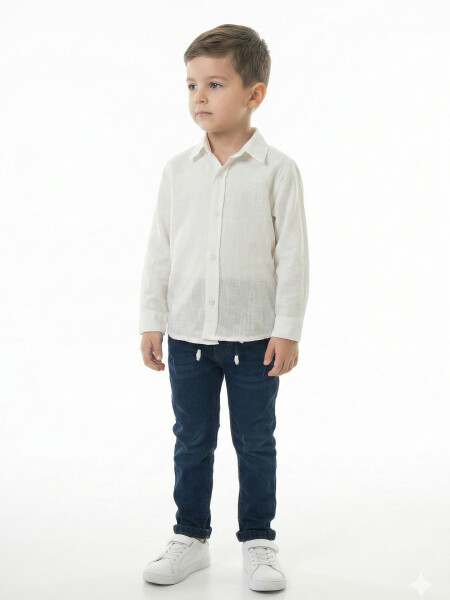 Erkek Çocuk 4'lü Alt Üst Takım 2-5 Yaş 12201 Koyu Kahverengi - 6