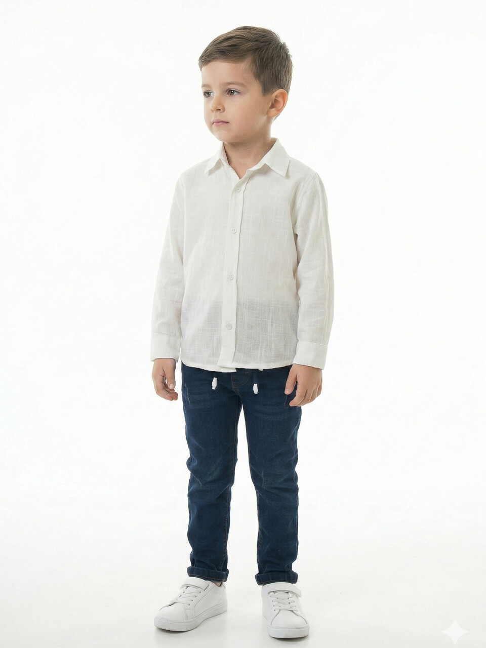 Erkek Çocuk 4'lü Alt Üst Takım 2-5 Yaş 12201 Koyu Kahverengi - 6