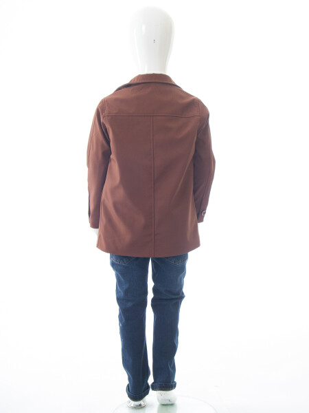 Erkek Çocuk 4'lü Alt Üst Takım 2-5 Yaş 12201 Koyu Kahverengi - 9