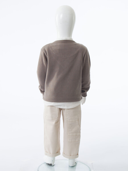 Erkek Çocuk 3'lu Alt Üst Takım 1-3 Yaş 11211 Mavi - 10