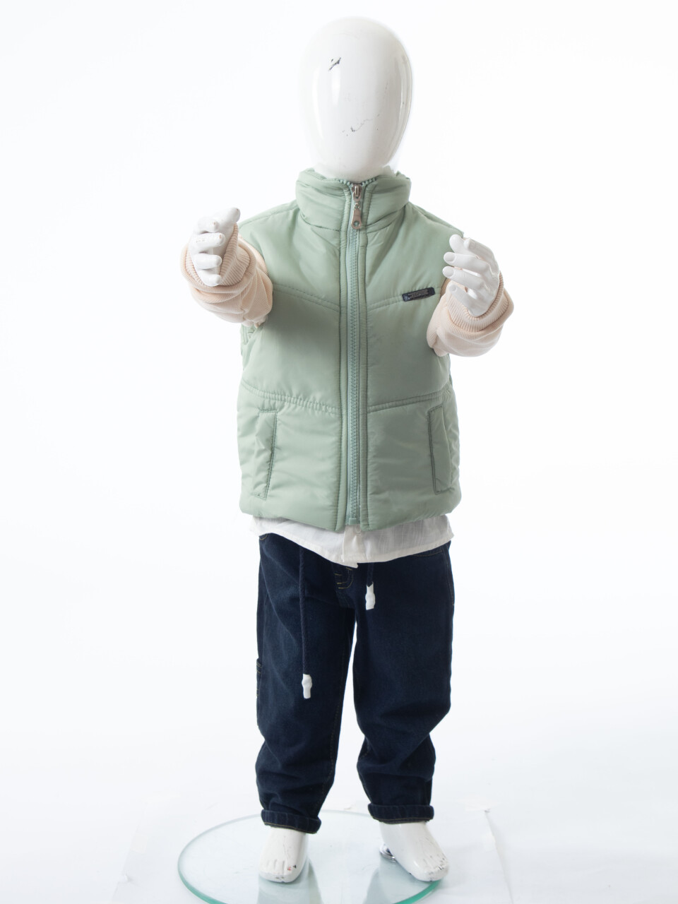 Erkek Çocuk 3'lu Alt Üst Takım 2-5 Yaş 12218 Mint - Bej - 8